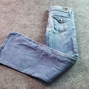 Paige Premium Denim Washington Flare Jeans Medium Wash Size 29